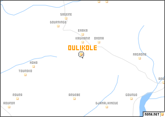 map of Oulikolé
