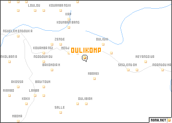 map of Oulikomp