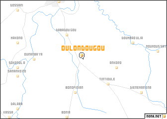 map of Oulondougou