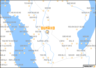 map of Oumako