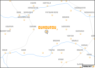 map of Oumourou