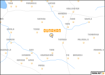 map of Ounahan