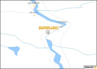 map of Ounasjoki