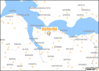 map of Oundiou