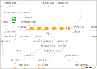 map of Oundoudou Niakandiata