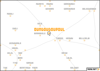 map of Oundou Doupoul