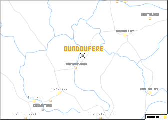 map of Oundouféré