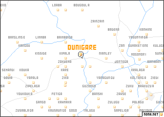 map of Ounigaré