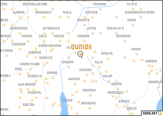 map of Ouniok