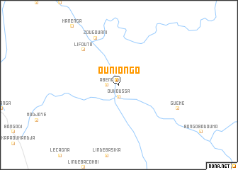 map of Ouniongo