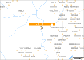 map of Ounkémé Monoto