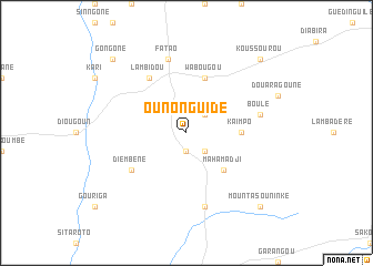 map of Ounonguidé