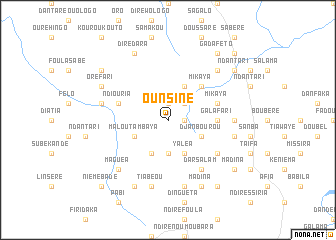 map of Ounsiné