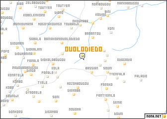 map of Ouolodièdo