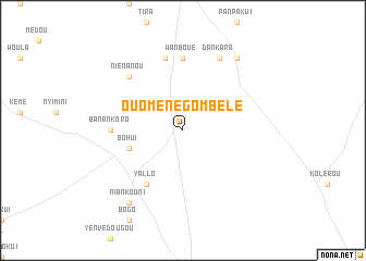 map of Ouoméné Gombélé