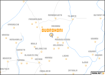 map of Ouorohoni