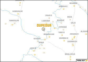 map of Oupéoua