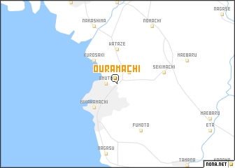 map of Ōuramachi