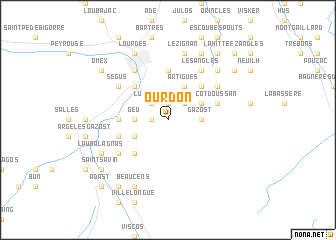 map of Ourdon