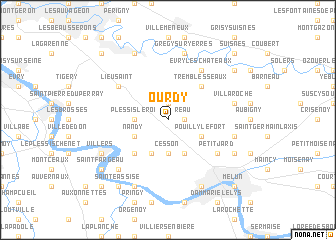 map of Ourdy