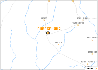 map of Ourégékaha