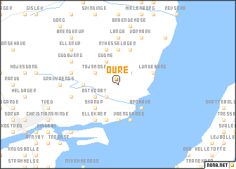 map of Oure
