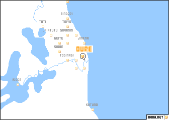 map of Oure