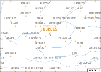 map of Ourges