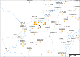 map of Ourialé