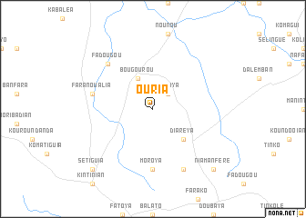 map of Ouria