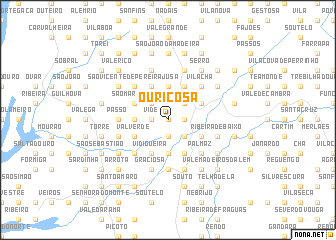 map of Ouriçosa