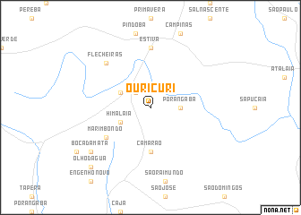 map of Ouricuri