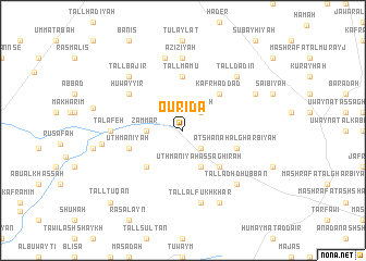 map of Ourîda