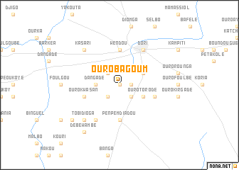 map of Ouro Bagoum