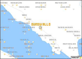 map of Ouro Diallo