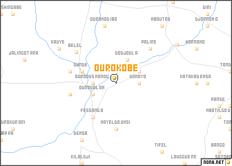 map of Ouro Kobé