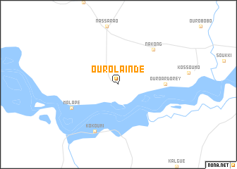 map of Ouro Laïndé