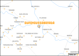 map of Ouro Moussa Banada