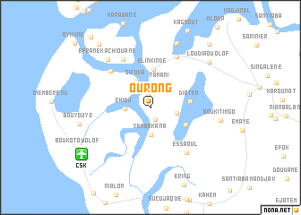 map of Ourong