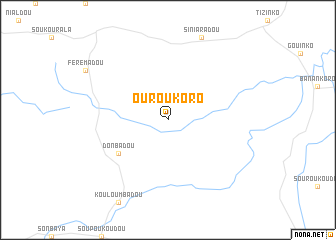 map of Ouroukoro