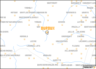 map of Ouroux