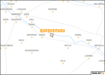 map of Ouro Vèndou