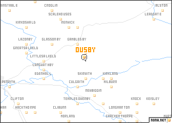 map of Ousby