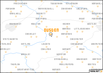 map of Ousden