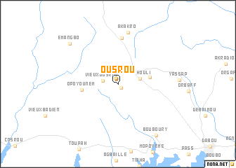 map of Ousrou