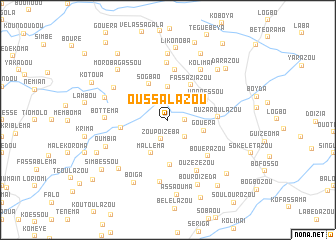 map of Oussalazou