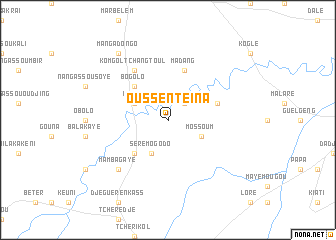 map of Oussen Teina