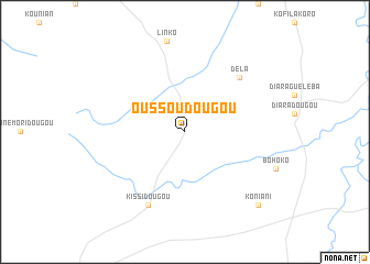 map of Oussoudougou