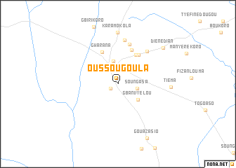 map of Oussougoula