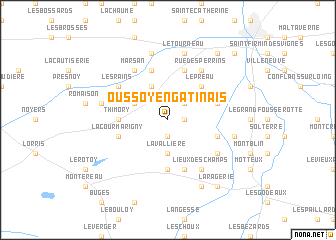 map of Oussoy-en-Gâtinais